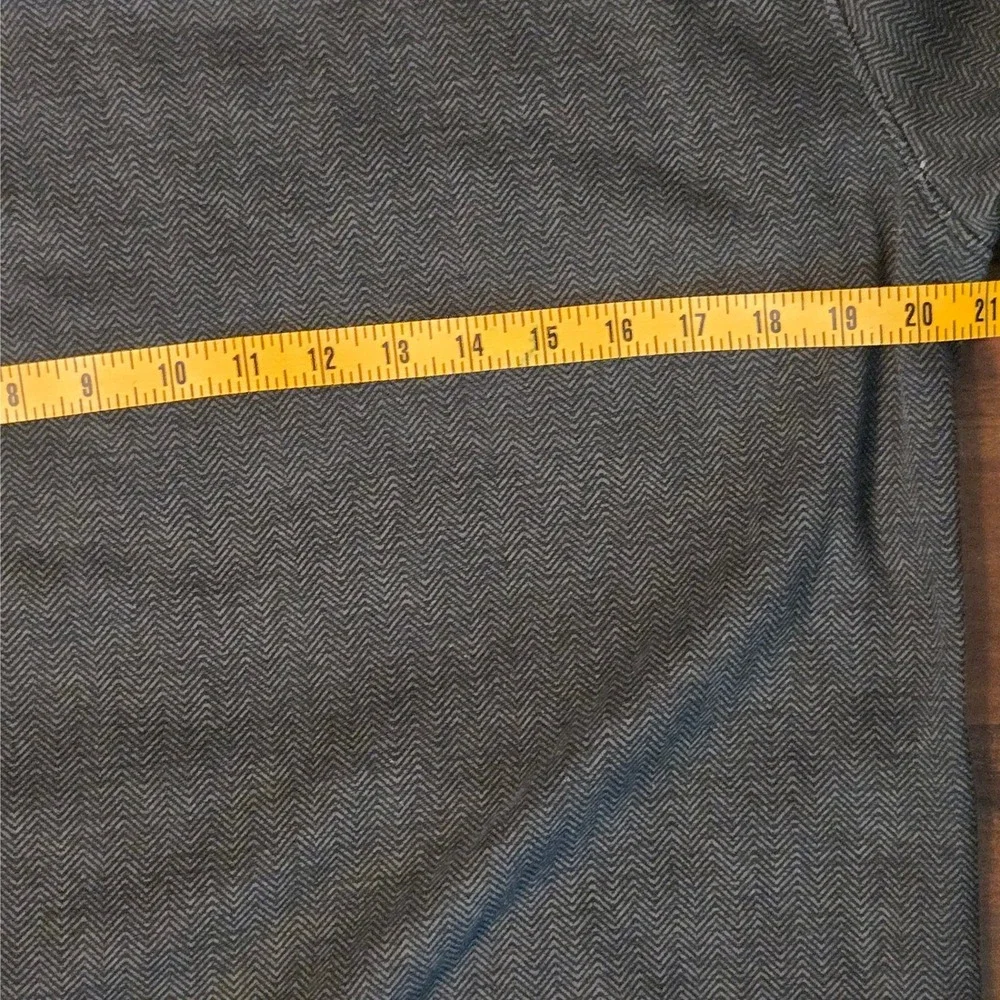 Hollister Kids Grey Herringbone Fleece Lined Pullover Hoodie Sweatshirt Medium